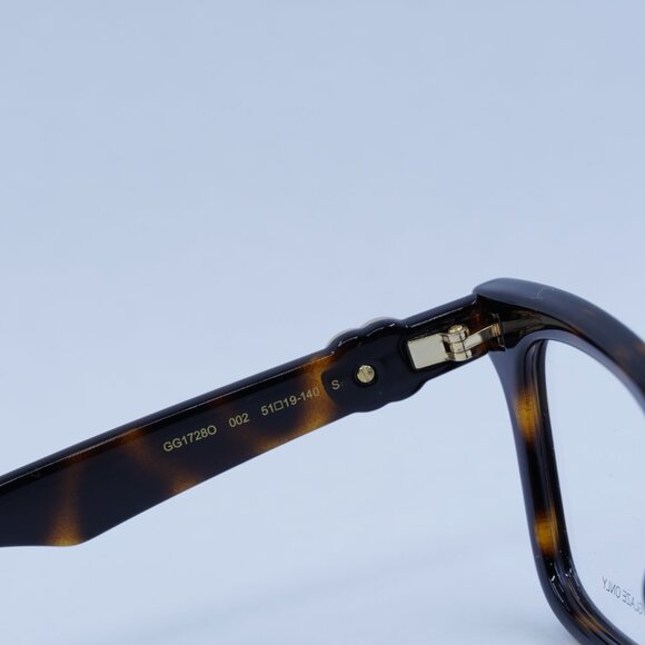 🕶️ New Gucci GG1728O 002 Eyeglasses - Dark Havana Frame - Picture 7 of 12